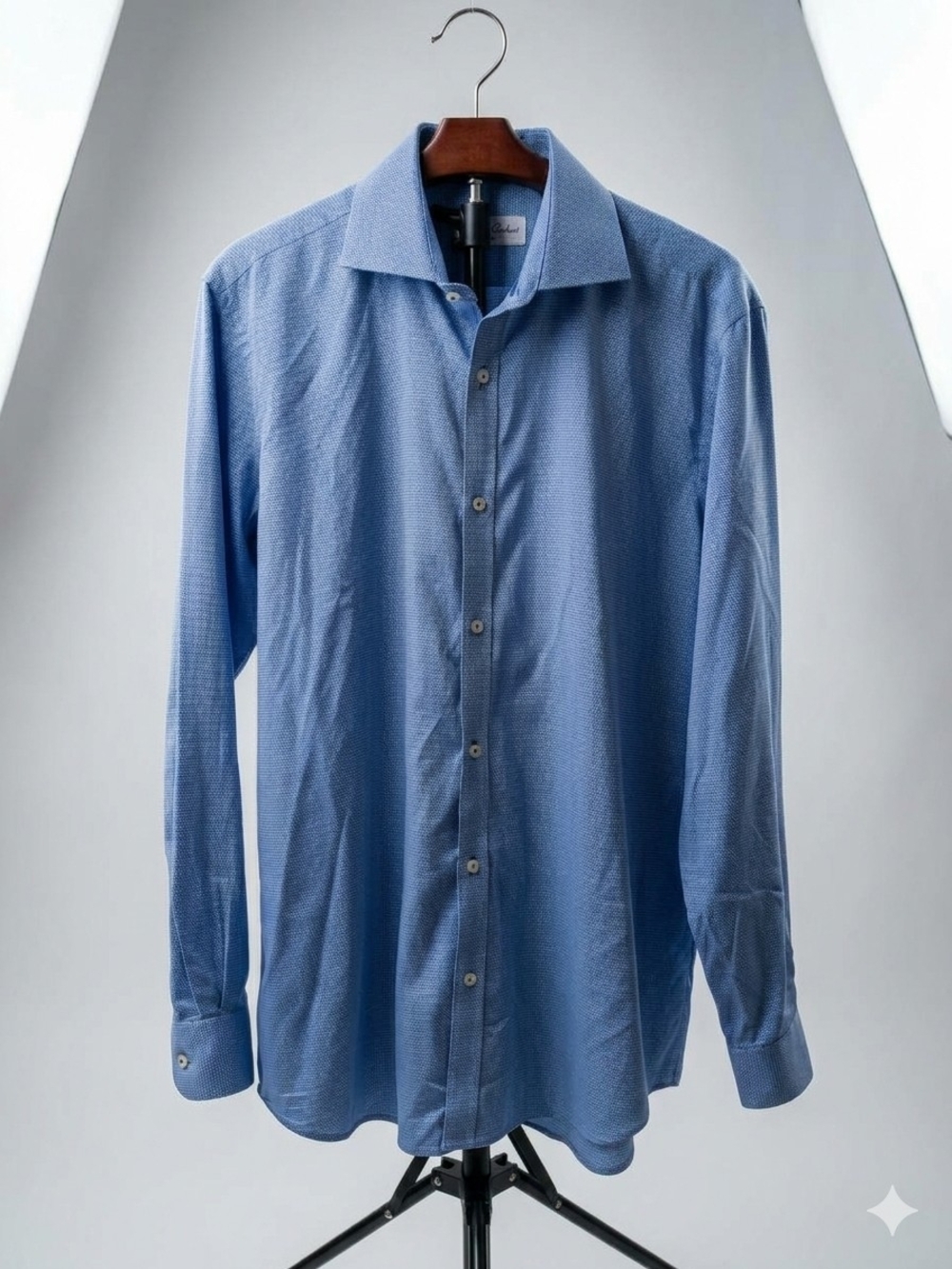 Robert Graham Light Blue Textured Dress Shirt